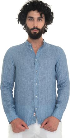Vincenzo De Lauziers Camicia di lino guru Denim Vincenzo De Lauziers Uomo
