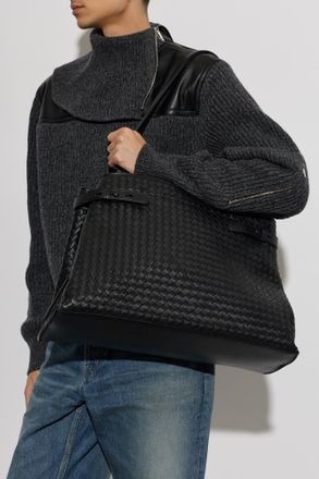 Bottega Veneta Archivio Tote Bag, Mens, Black