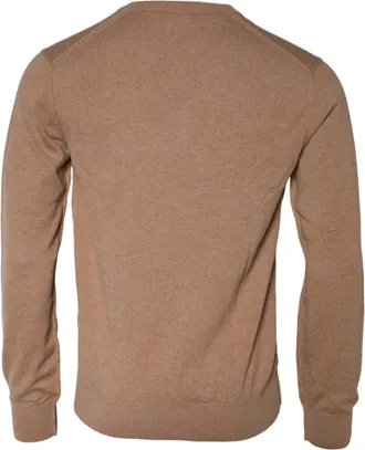 Dolce & Gabbana Mens Cashmere V-Neck Sweater Brown