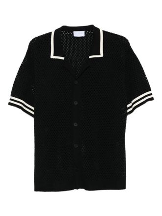 Blue Sky Inn button-front knitted shirt - Black