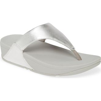 FitFlop Lulu Flip Flop in Silver at Nordstrom Rack, Size 10