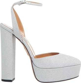 Aquazzura Dames, Schoenen, Grijs, Maat: 37 1/2 EU