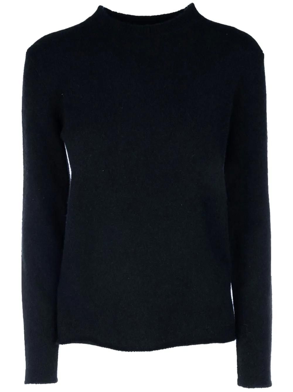Pull LAMBERTO LOSANI 100% Cachemire Rayé Marine - Neuf Avec étiquettes Taille XS
