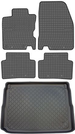 OEM Renault Kadjar Crossover Desde Junio De 2015. Juego De Alfombrillas De Goma Para Coche Y Alfombrilla Para Maletero