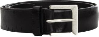 Orciani Tubulaire gevlochten leren riem - Heren - Accessoires - Zwart - Maat: 105 CM Leer