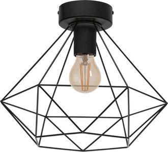 Eglo Tarbes Ceiling Light Geometric - Black | TJ Hughes