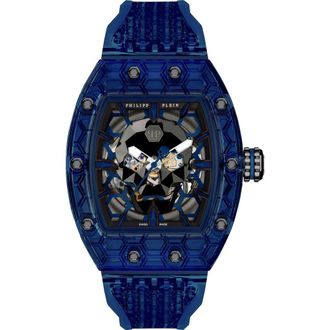 Philipp Plein Crypto King Arctic Shield Watch Men in Navy at Nordstrom