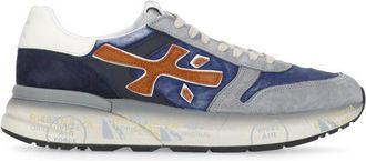 Premiata Blue Mick 7215 Suede-Blend Sneakers