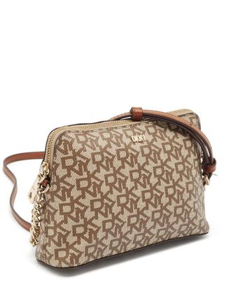 DKNY Crossbodytas met monogram - Beige