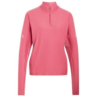 adidas ADI365 Running Iconic Half Zip Laufshirt f&uuml;r Damen | rosa