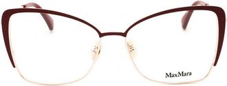Max Mara MM5130 Cat-Eye Metal Eyeglasses - Red