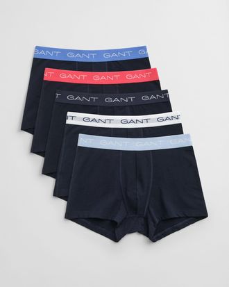 GANT Mens Gant 5 Pack Trunks in Blue