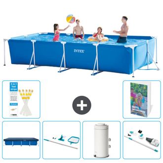 Intex Piscina Con Estructura Rectangular - 450x220x84 Cm - 7-piezas S83
