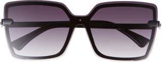 Vince Camuto 141mm Gradient Rimless Square Sunglasses in Black at Nordstrom Rack