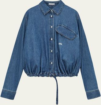 Loewe Denim Belted Balloon Shirt