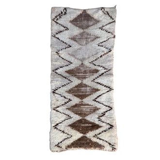 AFK Living Alfombra bereber marroqu&iacute; de pura lana 72 x 168 cm