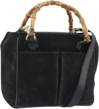 Gucci Pre-owned Vintage Handtas - Dames - Vintage Handtas - Zwart - ONE Size - Leer - Vintage