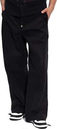 Versace Mens Black Cotton Casual Pants