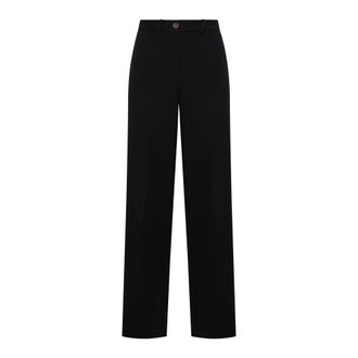 Alysi Straight Trousers, female, Black, Size: XS Straight Black Trousers for Women