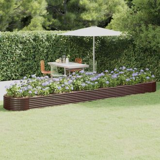 vidaXL Furniture Limited - Jardinera Arriate Acero Recubrimiento Polvo