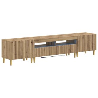 vidaXL Cabinet De Tv Led De 5 Piezas Roble Artisan Vidaxl