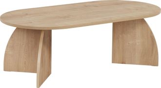 Hanah Home Mesa De Centro De Madera <> 120 X 60 X 40 Cm - Roble Zafiro