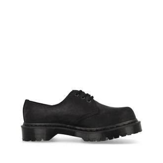 Dr. Martens Laced Shoes, male, Black, Size: 7 US Black Flat Shoes Lace-up Derby