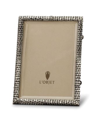 L'OBJET Scales Platinum Picture Frame, 5 x 7
