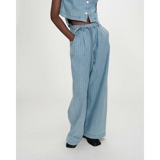 Grace & Mila Baggy gestreepte jeans POMPON