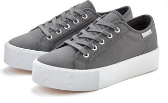 Lascana Sneaker Schnürhalbschuh, Freizeitschuh aus Textil mit Plateausohle