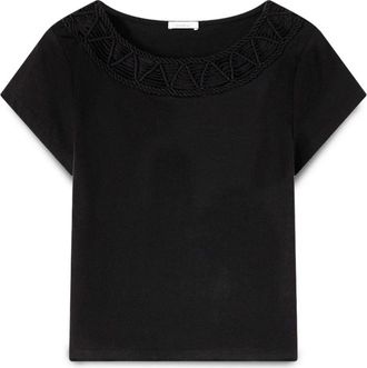 Motivi T-Shirts - Dames - Blouses - Zwart - XS - Katoen - Overhemden