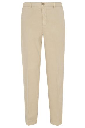 Seventy Khaki Drawstring Waist Straight-Leg Lyocell-Blend Trousers