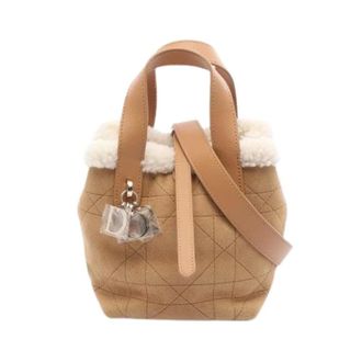Dior Pre-owned Dior Alps Toujours Vertical Nano Shearling Handbag - Pre-owned - Mujer - Marr&oacute;n - ONE SIZE