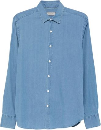 Canali Denim overhemd - Blauw