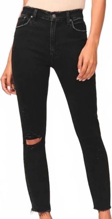 Abercrombie & Fitch High Rise Skinny Jeans In Black