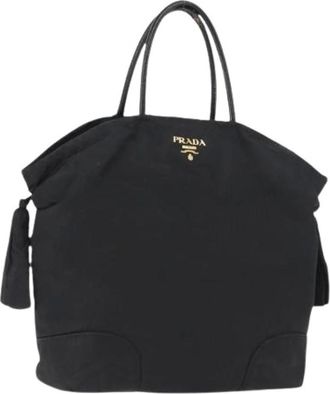 Prada Pre-owned Tote Bags, female, Black, Size: ONE SIZE Pre-owned Vintage Tote Bag