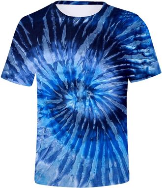 Generic Mens Short-Sleeved T-Shirt, Regular Fit T-Shirts, Summer T-Shirts, Crew Neck T-Shirts, Print, Colourful Tee, Large Sizes, Lightweight Top, l, XL