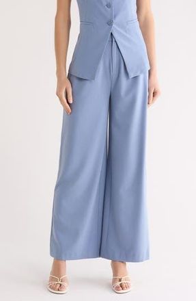 Leith Wide Leg Pants in Blue Umbra at Nordstrom Rack, Size 14