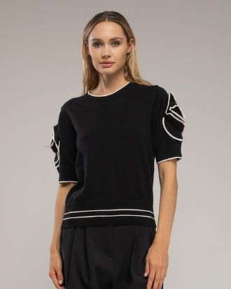 Tantra Trui met korte mouwen en bloemen