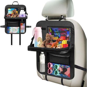 OEM Organizer Per Auto Per Bambini, Protezione Per Seggiolino Auto, Accessorio Per Auto Con Tasche Trasparenti Per Tablet, Nero