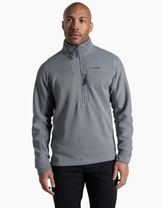 Craghoppers Mens Craghoppers Mens Torney III Knitlook Half Zip Fleece - Grey - Size: 36