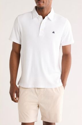 Brooks Brothers Short Sleeve Terry Cloth Polo in White at Nordstrom Rack, Size X-Large
