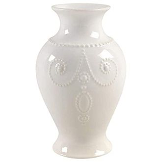 Lenox White French Perle 8 Bouquet Vase, 2.10 LB