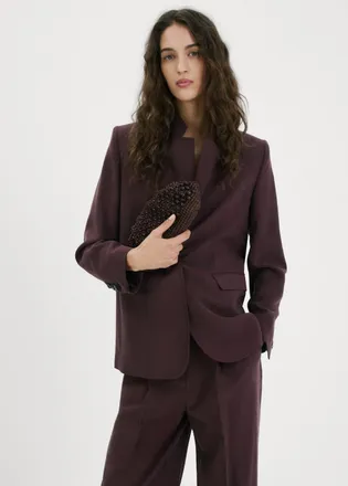 Mango Borsa a mano fibra naturale cioccolato - Donna - Taglia unica - MANGO