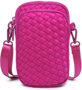 Sol and Selene Divide & Conquer - Woven Neoprene Bag in Fuchsia at Nordstrom