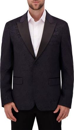 Report Collection Embossed Velvet Sport Coat in Black at Nordstrom Rack, Size 48Regular