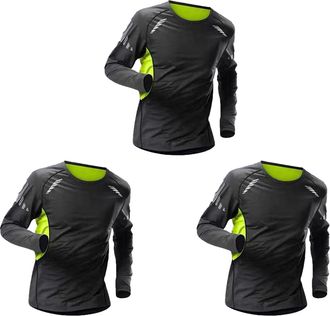 Generic 5 Pack or 3 Packs Compression Tops for Men Short Sleeve Mens Running Top Mesh Design Quick Dry Base Layer Sports Fitness(3XL,3 FG)