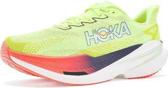 Hoka One One Mach X 3 Womens Running Shoes Neon Yuzu/Squid Ink : 10.5 B - Medium, Synthetic
