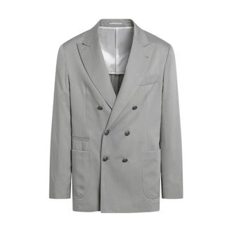 Brunello Cucinelli Tailored Blazer - male - Brunello Cucinelli - Blazers - Green - L - Jackets