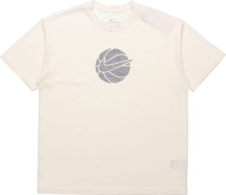 Nike Basketball Loose Sports Round Neck Short Sleeve Creamy White DD0829-901